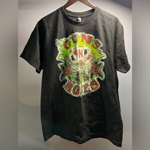 GUNS N' ROSES (GNR) Guns and Cards (LG) T-Shirt SLASH AXL ROSE DUFF USED